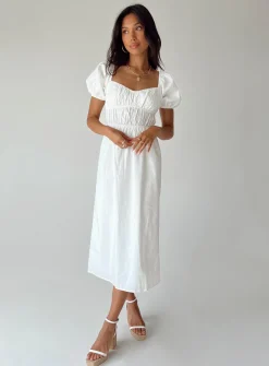 Princess Polly Avianna Midi Dress  White Online
