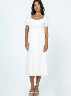 Princess Polly Avianna Midi Dress  White Online