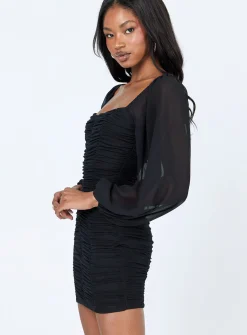 Princess Polly Axel Mini Dress Black Outlet