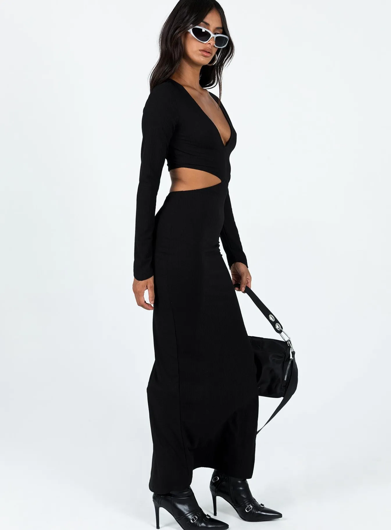 Princess Polly Ayda Maxi Dress Black Sale