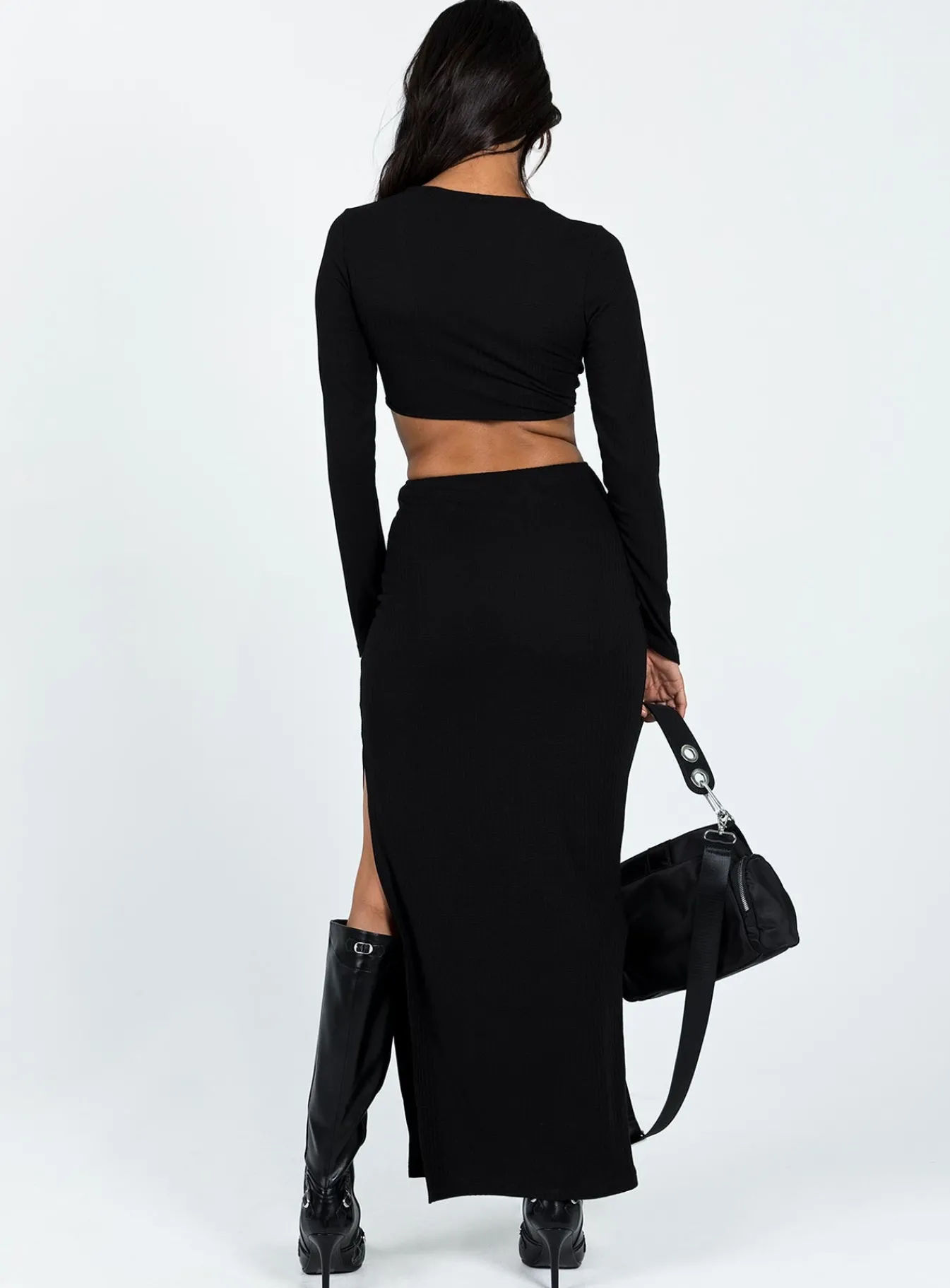 Princess Polly Ayda Maxi Dress Black Sale
