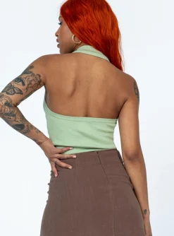 Princess Polly Aydin Top Light  Green Shop