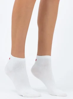 Princess Polly Ayla Heart Socks  White Online
