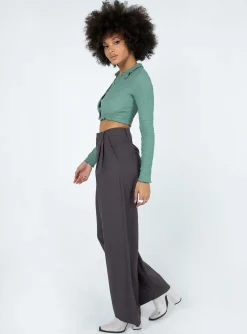 Princess Polly Ayla Linen Pants  Grey Store