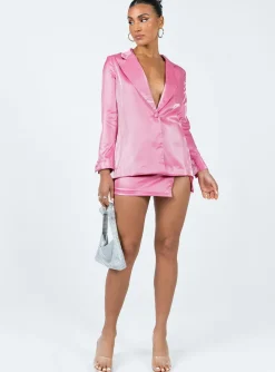 Princess Polly Ayres Blazer Jacket  Pink Cheap