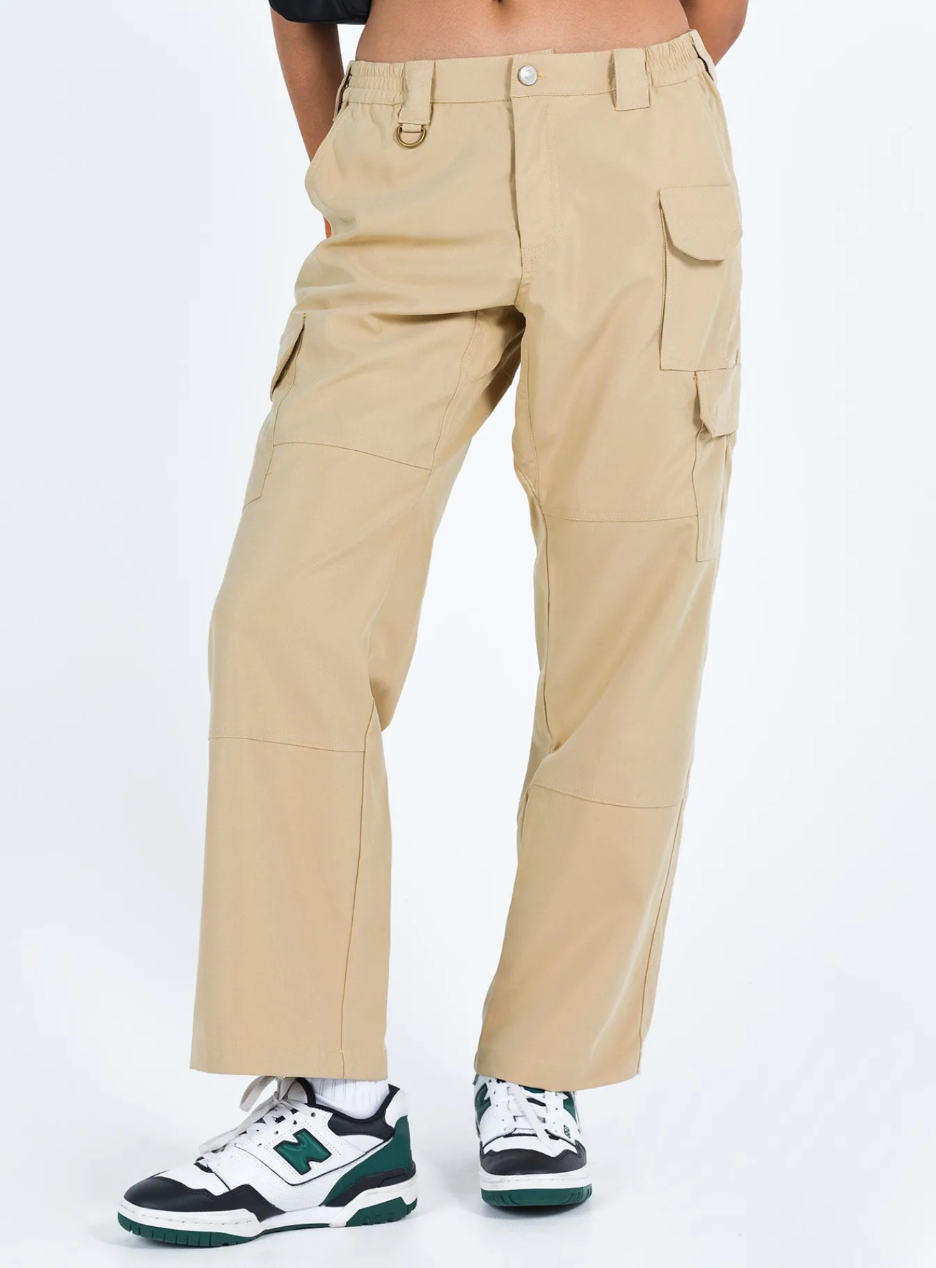 Princess Polly Aysa Cargo Pants Khaki New