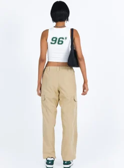 Princess Polly Aysa Cargo Pants Khaki New
