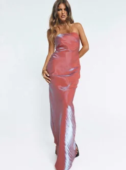 Princess Polly Aysa Strapless Maxi Dress  Pink Cheap