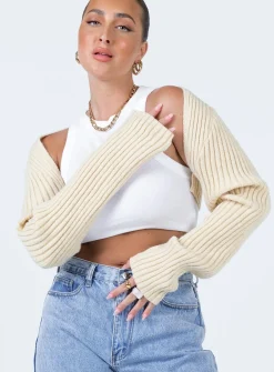 Princess Polly Aytan Bolero Sweater  Beige Best Sale