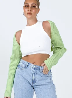 Princess Polly Aytan Bolero Sweater  Green Fashion