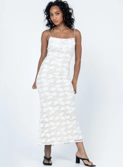 Princess Polly Azra Maxi Dress  White Cheap