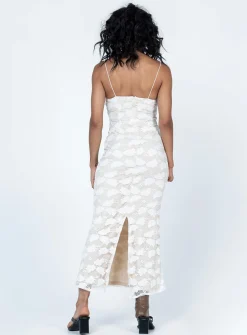Princess Polly Azra Maxi Dress  White Cheap