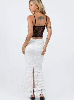 Princess Polly Azra Maxi Skirt  White Best Sale