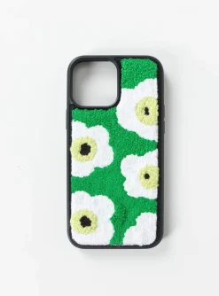 Princess Polly Azul Flower Textured Iphone Casemulti   Green Fashion