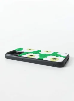Princess Polly Azul Flower Textured Iphone Casemulti Green Fashion