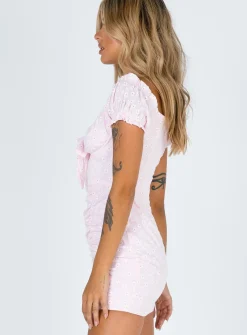 Princess Polly Back To Paris Mini Dress   Pink Flash Sale