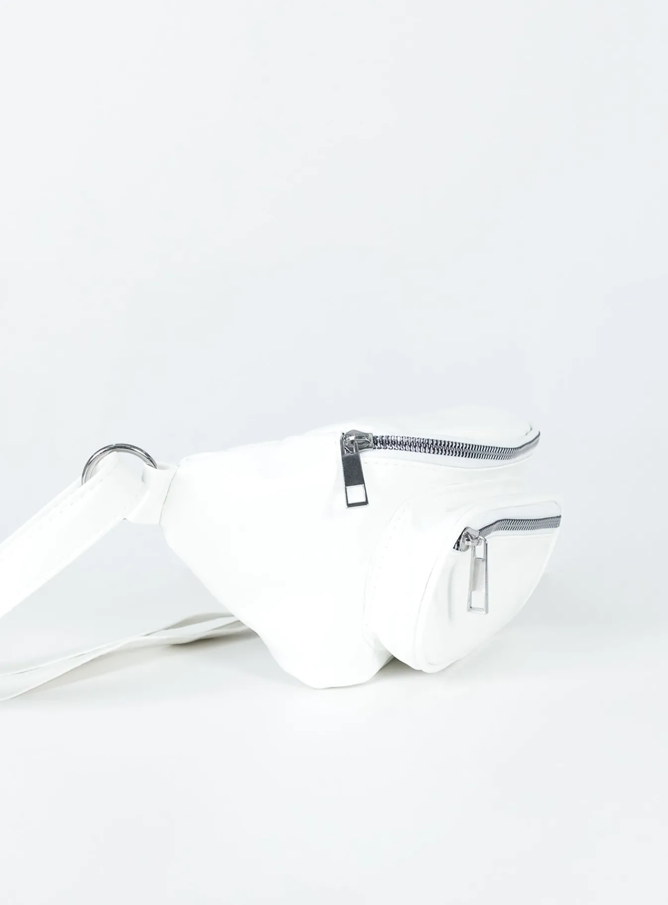Princess Polly Backstage Crossbody Belt Bag  White Flash Sale