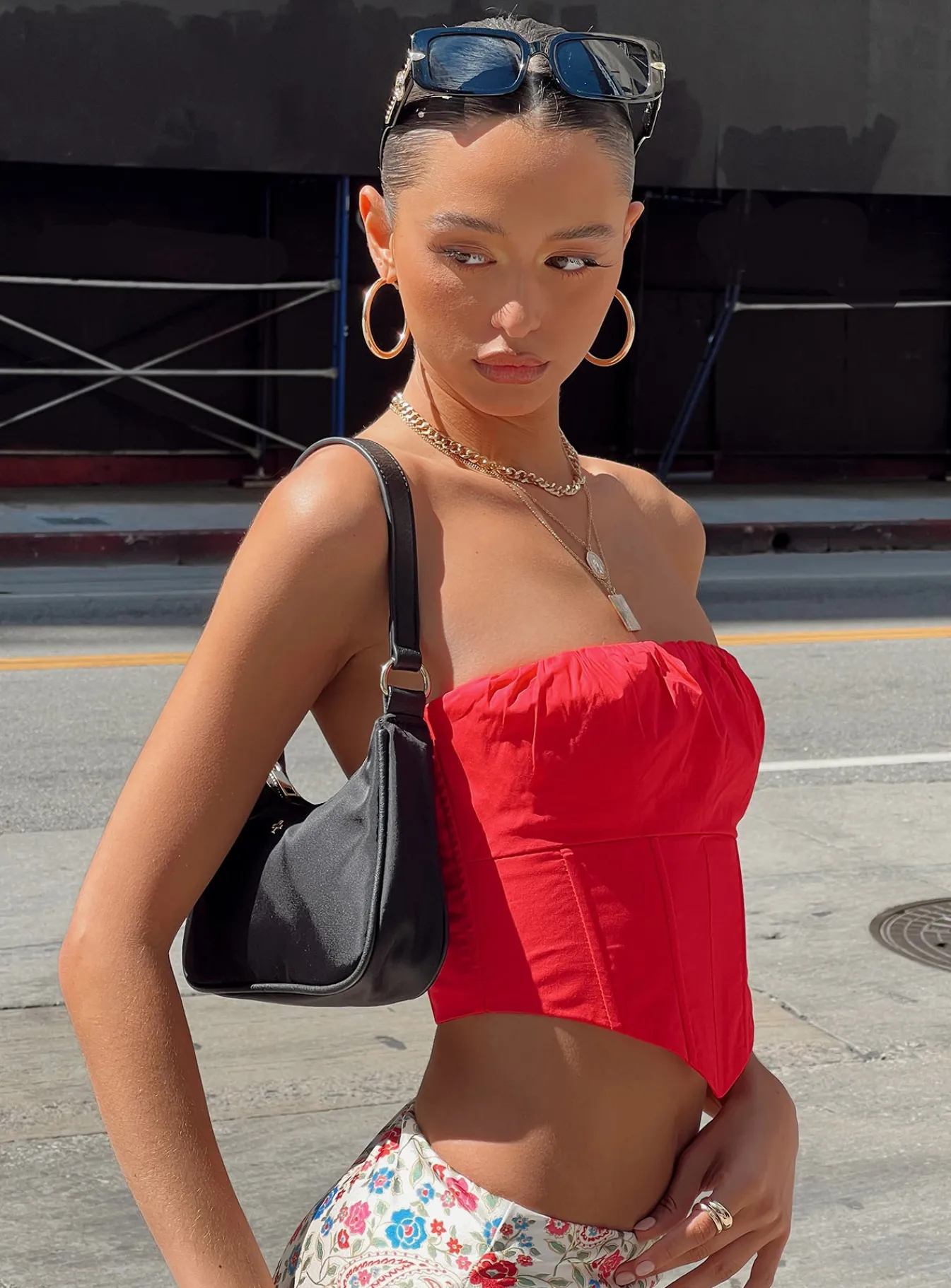 Princess Polly Bad Gal Bustier Red Sale