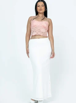 Princess Polly Bagley Top  Pink Sale