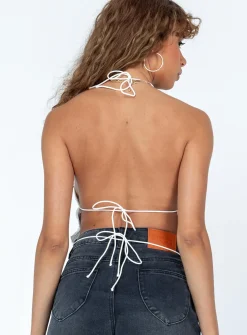 Princess Polly Bailee Top  White Outlet