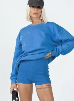Princess Polly Bailey Bike Short  Blue Flash Sale