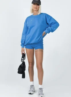 Princess Polly Bailey Bike Short Blue Flash Sale