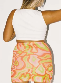 Princess Polly Balanced Mini Skirt  Multi Flash Sale