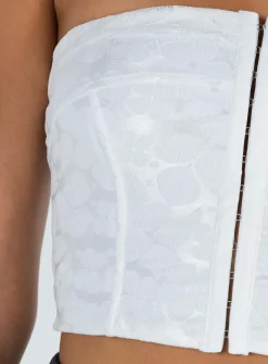 Princess Polly Balcer Top  White Flash Sale