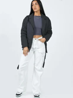 Princess Polly Ballantine Puffer Jacket  Black Online