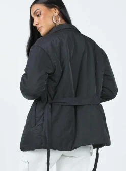 Princess Polly Ballantine Puffer Jacket  Black Online