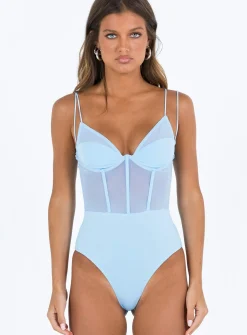 Princess Polly Bamba Bodysuit Blue Store