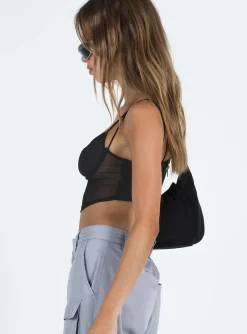 Princess Polly Bamba Top  Black Flash Sale