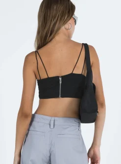Princess Polly Bamba Top  Black Flash Sale