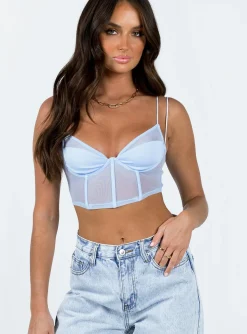Princess Polly Bamba Top  Blue Shop