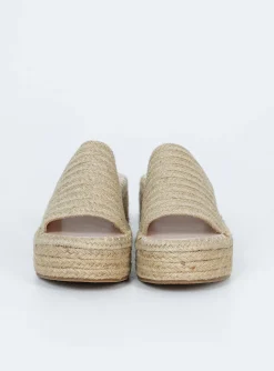Princess Polly Barbados Sandals  Natural Fashion