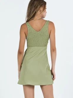 Princess Polly Bareena Mini Dress  Sage Best Sale