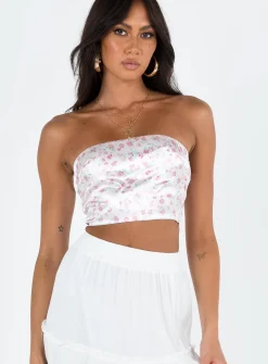 Princess Polly Barnsley Strapless Top  Multi Shop