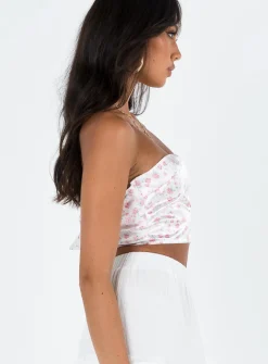 Princess Polly Barnsley Strapless Top  Multi Shop