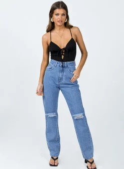 Princess Polly Barnum Bodysuit  Black Hot