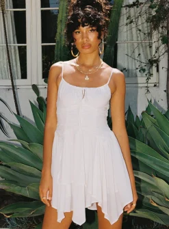 Princess Polly Barrett Mini Dress  White Store