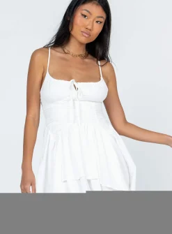 Princess Polly Barrett Mini Dress  White Store