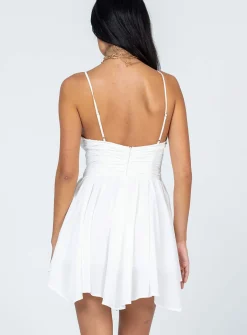 Princess Polly Barrett Mini Dress  White Store