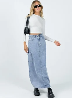 Princess Polly Barriston Long Sleeve Top  White Clearance