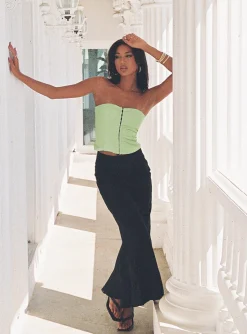 Princess Polly Bateson Strapless Corset  Green New