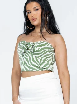 Princess Polly Bayles Top  Zebra New