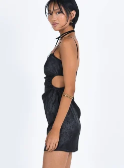 Princess Polly Baylie Mini Dress  Black New