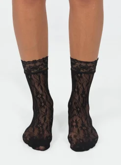 Princess Polly Bazley Lace Socks  Black Best Sale
