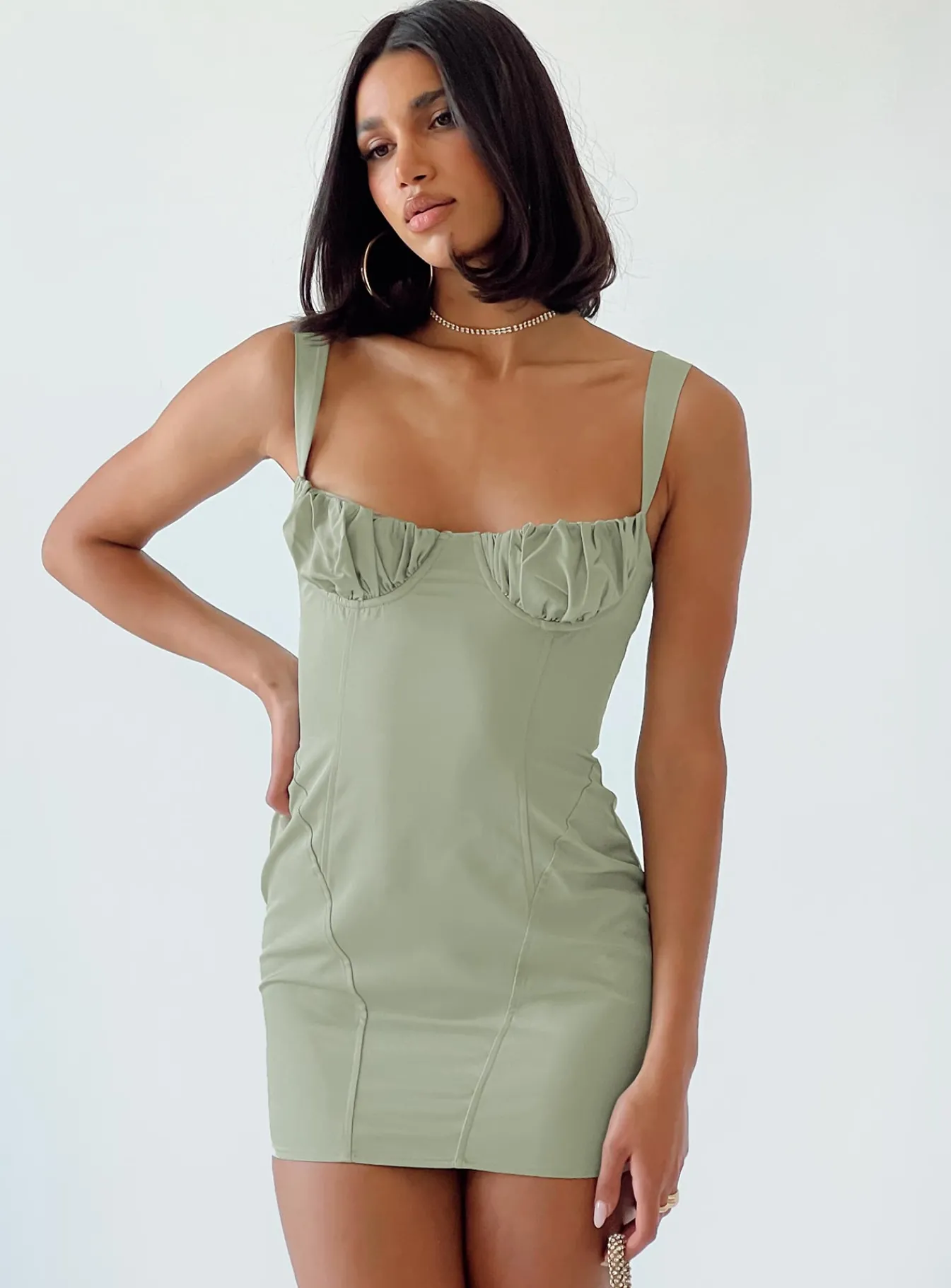 Princess Polly Be Mine Mini Dress Green Store