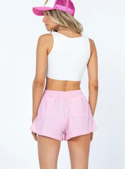 Princess Polly Beach House Shorts Cord  Pink Fashion