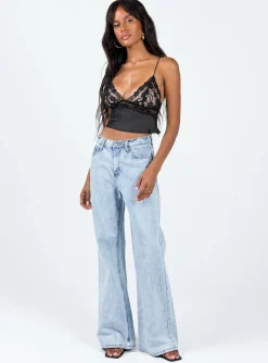 Princess Polly Beattie Cami Top  Black Flash Sale